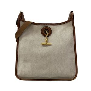 Hermès Vespa PM Shoulder Bag Brown Cream Toile H Leather